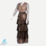 ⁦فستان نسائي 6079 شبك طبقات⁩ - الصورة ⁦4⁩