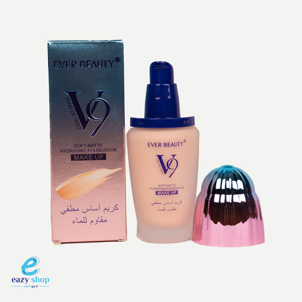 ever-beauty-foundation-cream-matte-1680870700 كريم اساس ايفر بيوتي V9 زجاجي - الصورة 1