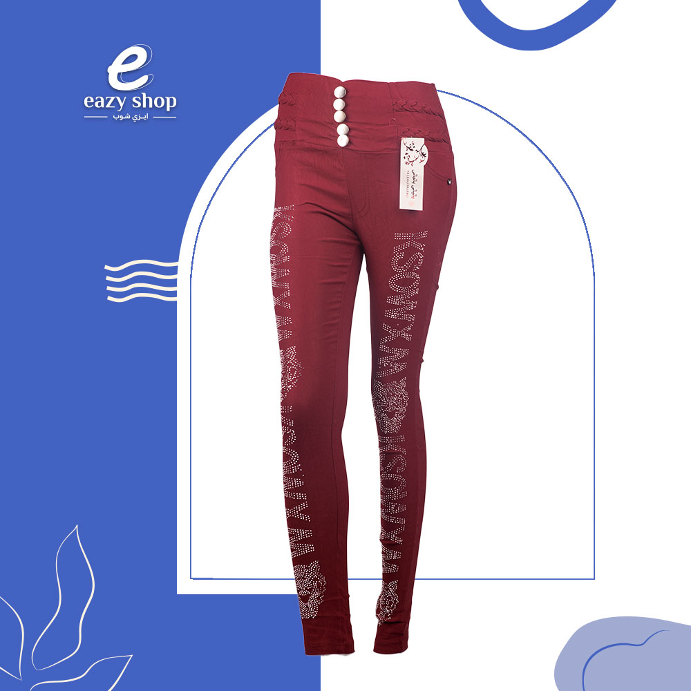 ew053. سروال نسائي كريب أبو ميدالية AW53 - الصورة 1