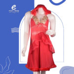 ⁦بجامة نسائي نوم أبو 3 قطع AW61⁩ - الصورة ⁦6⁩