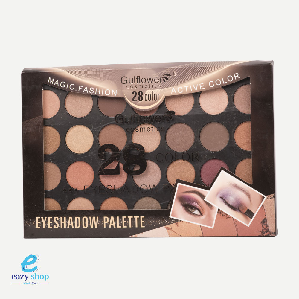 eyeshadows-gul-flower-28-colors ظل جل فلاور 28 لون - الصورة 1