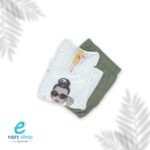 ⁦بجامة نسائي صدر ابيض وسروال احمر AW65⁩ - الصورة ⁦4⁩