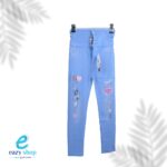 ⁦بنطلون بناتي جينز ابو لمبة وسط AW35⁩ - الصورة ⁦2⁩