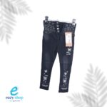 ⁦بنطلون بناتي جينز صغير ابو ترتر رسمة AW37⁩ - الصورة ⁦2⁩