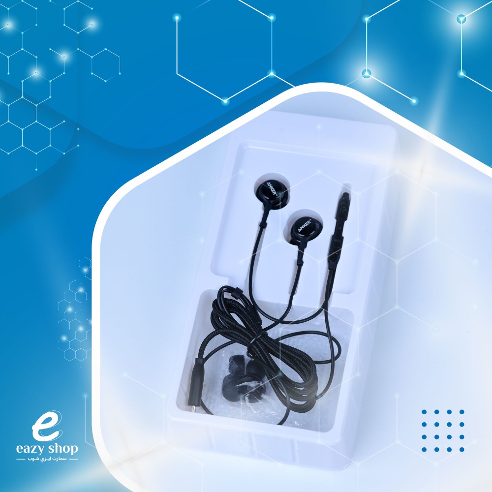 تايب سي سماعة-أنكر-سوداء سماعة سلكية انكر تايب سي - الصورة 1