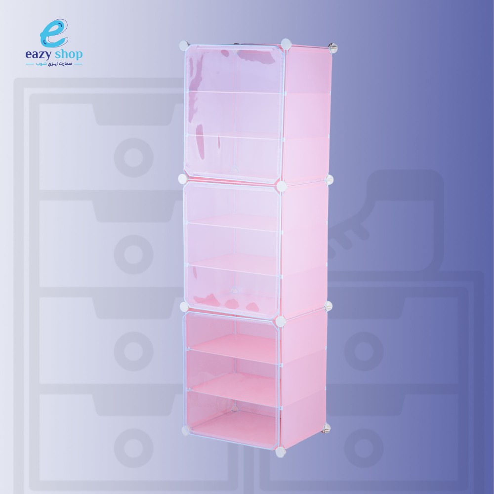 جزامة-وردي1 جزامة بلاستيك 9 دور - الصورة 1