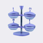 ⁦طقم مطايب زجاج على قاعدة⁩ - الصورة ⁦2⁩