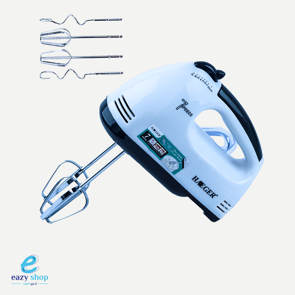 خلاط-كهربائي-هايجر خضاب كهرباء أبيض هايجر 150 وات - الصورة 1