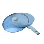 مقلاة طبخ جرانيت بغطاء زجاجي