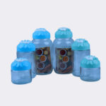 ⁦طقم علب بهارات زجاجية تريو⁩ - الصورة ⁦2⁩