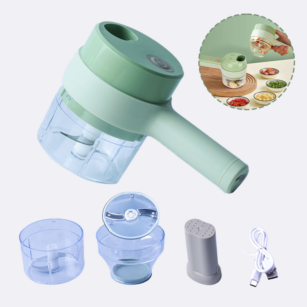 فرامة-ابو-يد قطاعة خضروات كهرباء عدة شفرات - الصورة 1