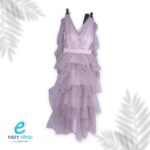 ⁦فستان نسائي بيتي ميدي طبقات منقط 449⁩ - الصورة ⁦2⁩