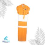 ⁦فستان نسائي مقلم تحت طويل أزرار صدر AW68⁩ - الصورة ⁦5⁩