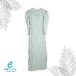 ⁦فستان نسائي مقلم تحت طويل أزرار صدر AW68⁩ - الصورة ⁦7⁩