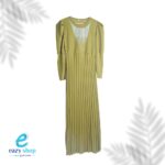 ⁦فستان نسائي مقلم تحت طويل أزرار صدر AW68⁩ - الصورة ⁦6⁩