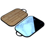 لوح تقطيع وسط بحواف دائرية