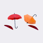 ⁦علاقة ملابس لاصقة بشكل مظلة⁩ - الصورة ⁦3⁩