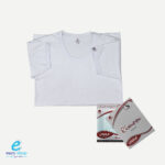 فنيلة شبابي نص كم أبيض ريمون