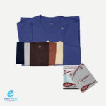 فنيلة داخلي نص كم رجالي ملون ريمون