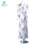 ⁦فستان شيفون طويل أبو حزام 2534⁩ - الصورة ⁦2⁩