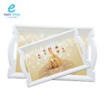 ⁦صحن تقديم بلاستيك يدين وسط⁩ - الصورة ⁦2⁩