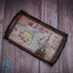 ⁦طقم صحون تقديم خشبي 3 قطع⁩ - الصورة ⁦2⁩