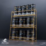 طقم علب بهارات زجاج 3 دور