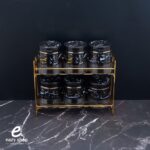 ⁦طقم علب بهارات زجاج 2 دور⁩ - الصورة ⁦4⁩