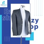 ⁦كوت رجالي سلك مقلم⁩ - الصورة ⁦3⁩