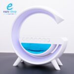 ⁦أبجوره ومكبر صوت مع ساعة وشاحن وايرلس 3410⁩ - الصورة ⁦2⁩