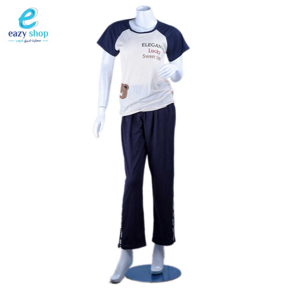 بجامة-نسائي-طويل-شكل-دب-1 بجامة نسائي طويل نص كم 100-9 - الصورة 1