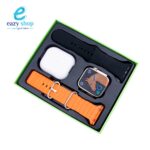 ⁦ساعة يد ذكية لمس مع سماعة بلوتوث بيضاء AP6⁩ - الصورة ⁦2⁩