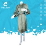 ⁦فستان ساتان خفيف مع حزام 8023⁩ - الصورة ⁦4⁩