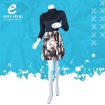 ⁦فستان نسائي قصير مكمم 1003⁩ - الصورة ⁦2⁩