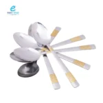 ⁦ملاعق اكل كبير 6 حبات ذهبي⁩ - الصورة ⁦2⁩